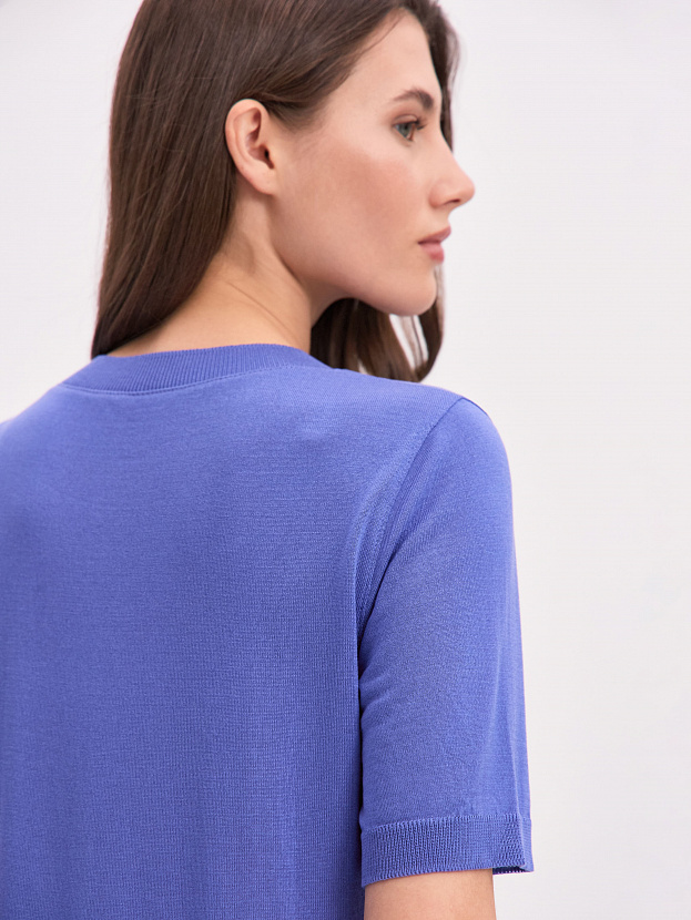 Адель джемпер (футболка) трикотажный (фиолетовый, 44-46)