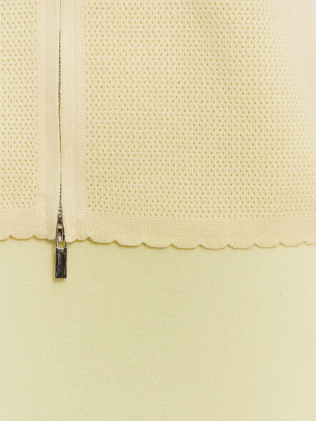 Равена жакет трикотажный (бледно-желтый, 44-46)