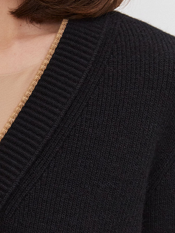 Кардиган из шерсти мериноса и мохера Амега