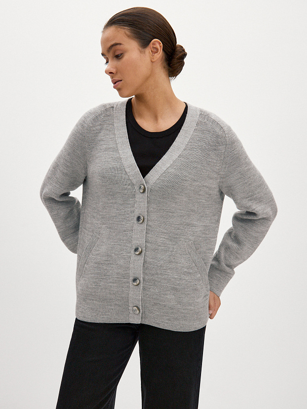 Рига кардиган трикотажный (светлый маренго, 44-46)