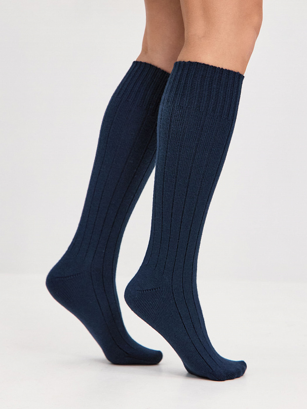 Гольфы трикотажные Степ (синяя ночь, 36-40)