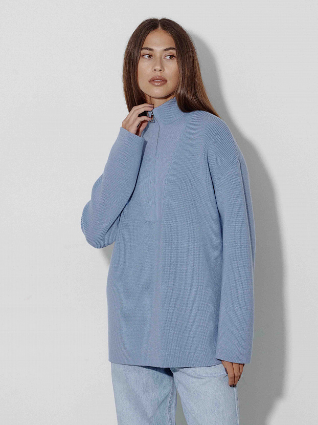 Голди джемпер трикотажный (серо-голубой, 44-46)