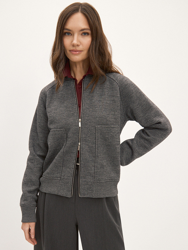 Арте кардиган (бомбер) трикотажный (маренго, 44-46)