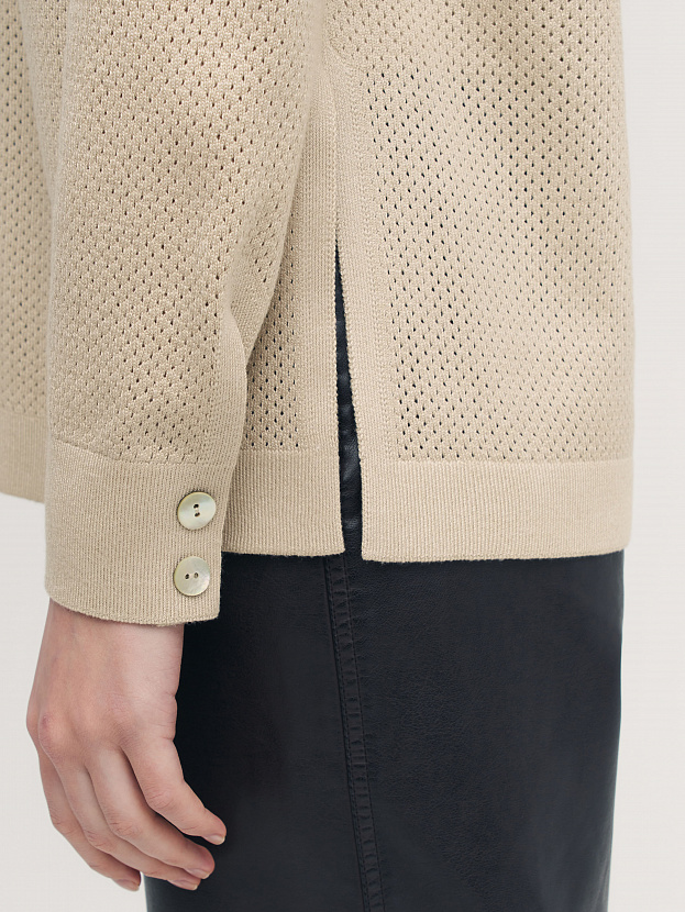 Джули кардиган трикотажный (песочный, 44-46)