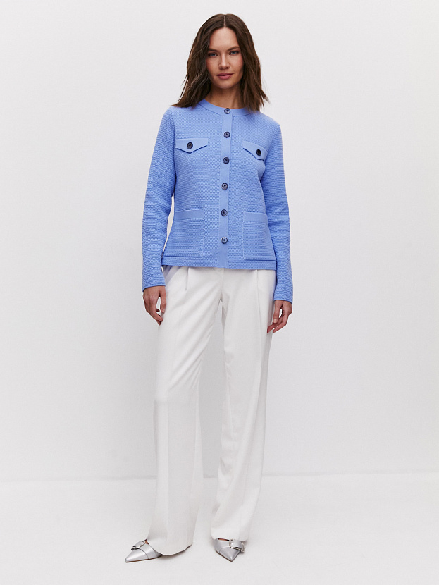 Шарм жакет трикотажный (василек, 46)