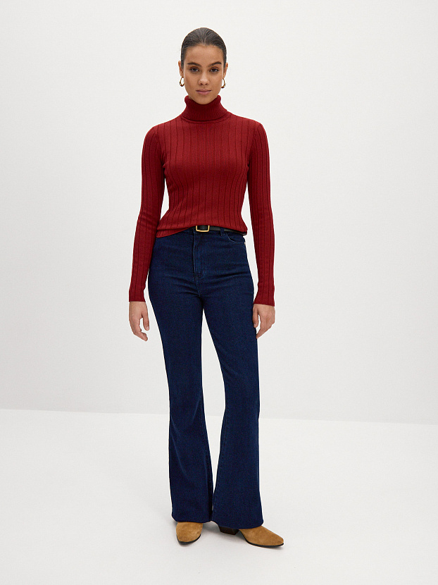 Веста водолазка трикотажная (вишневый, 44-46)