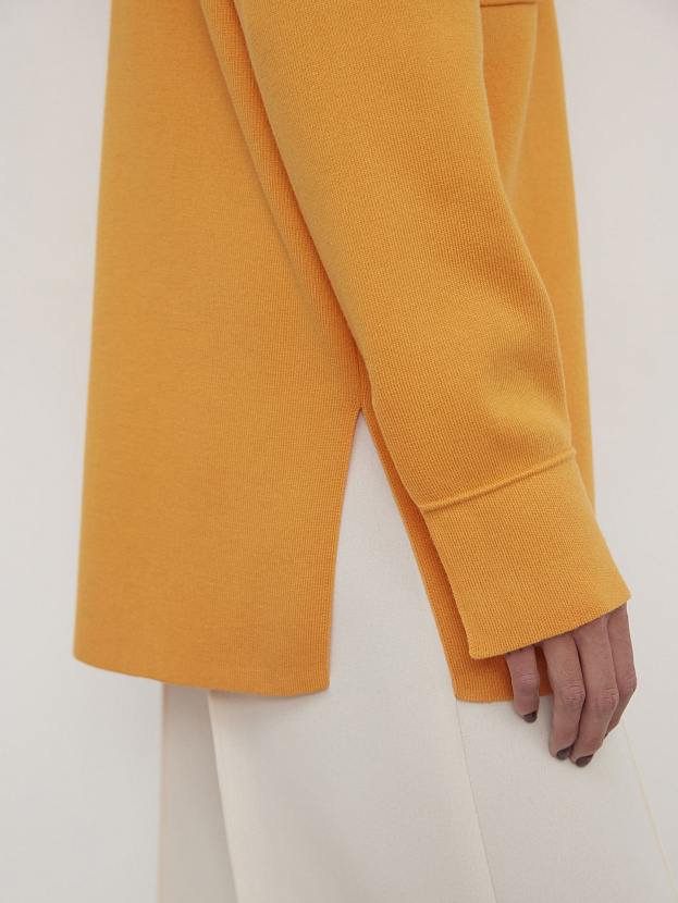 Тира кардиган трикотажный (оранжевый, 44-46)