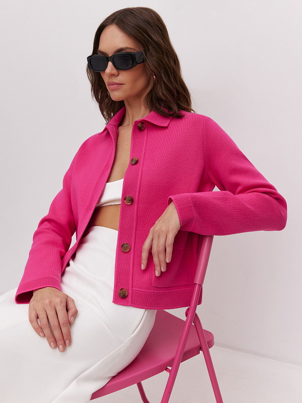 Ницца жакет трикотажный (фуксия, 46)