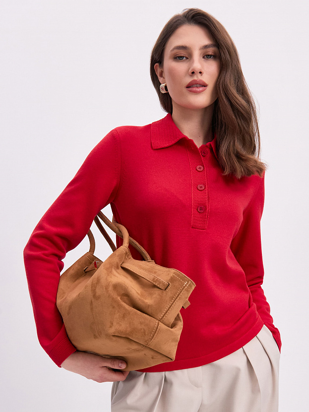 Фреско джемпер трикотажный (красный, 44-46)