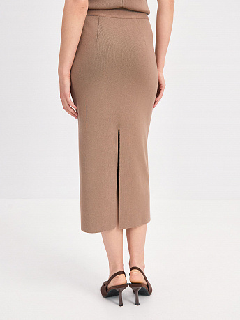 Юбка-миди с разрезом Матрикс