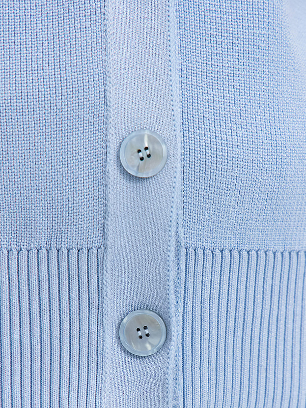 Латина кардиган трикотажный (голубой, 44-46)