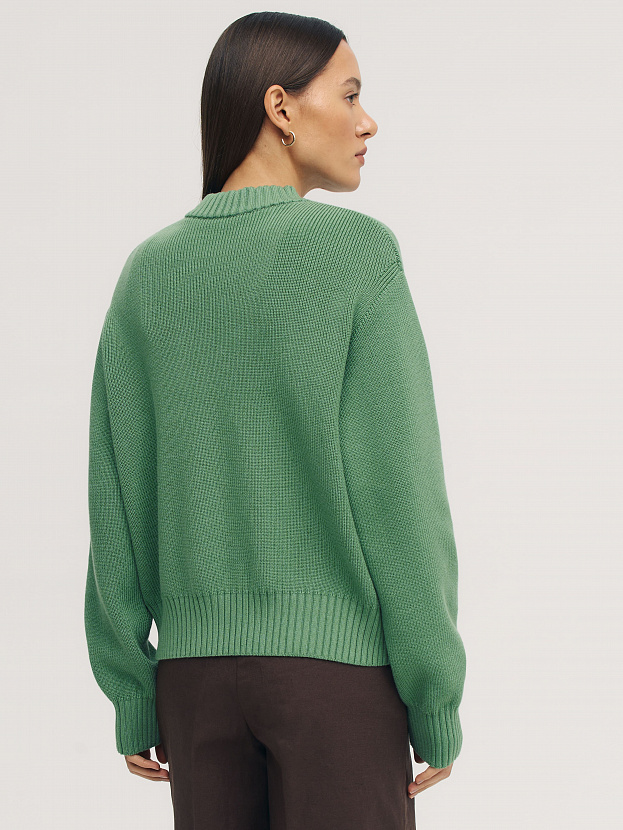 Честер джемпер (бомбер) трикотажный (зеленый, 44-46)