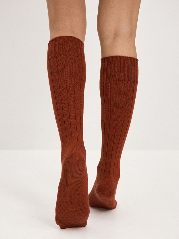 Гольфы трикотажные Степ (терракотовый, 36-40)