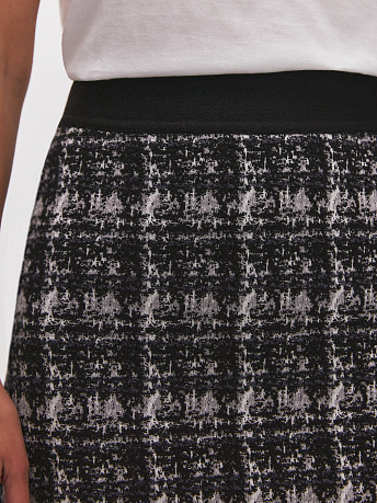 Юбка букле из хлопка и вискозы Шанель