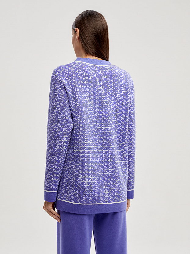 Сандро кардиган трикотажный (фиолетовый, 44-46)