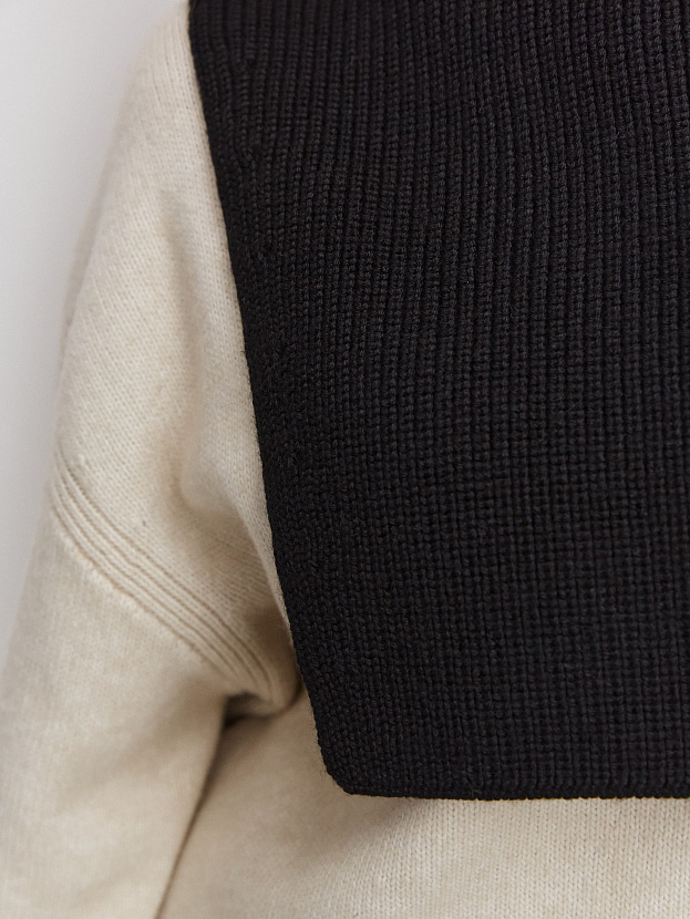 Катимо манишка трикотажная (черный)