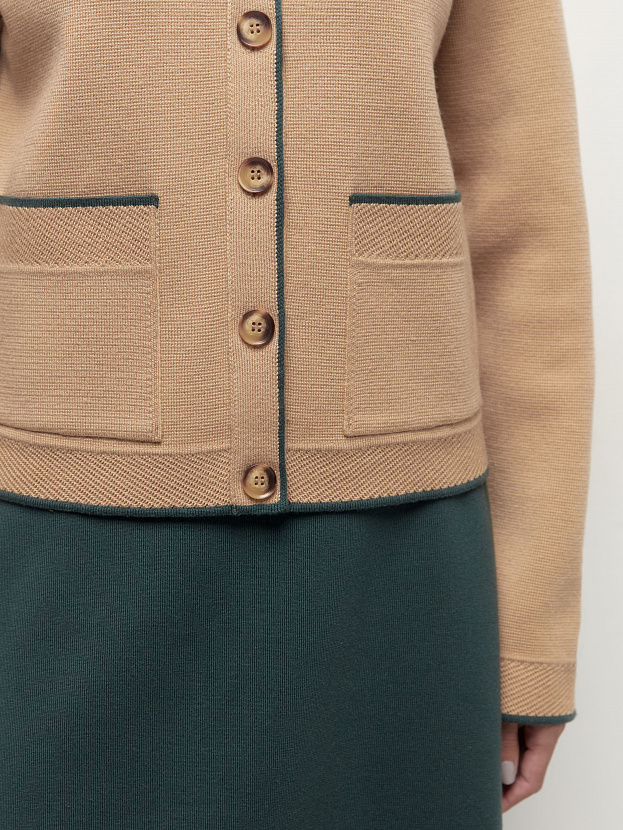 Сириус жакет трикотажный (светло-бежевый, 46)