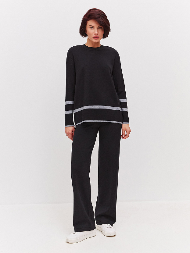 Стрит джемпер трикотажный (черный, 44-46)