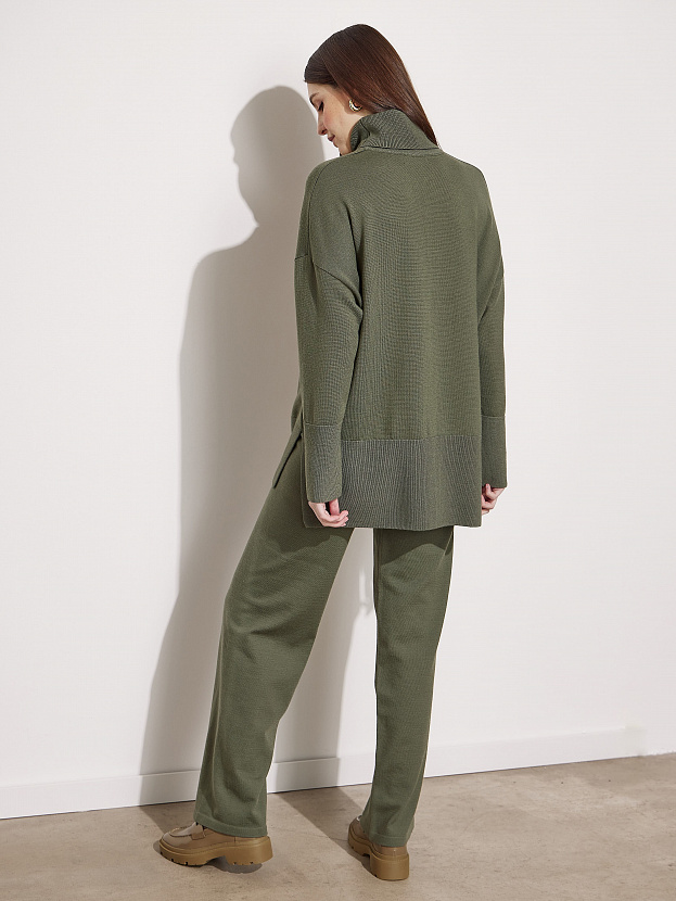 Сатурн костюм (джемпер+брюки) трикотажный (хаки, 40-42/164-170)