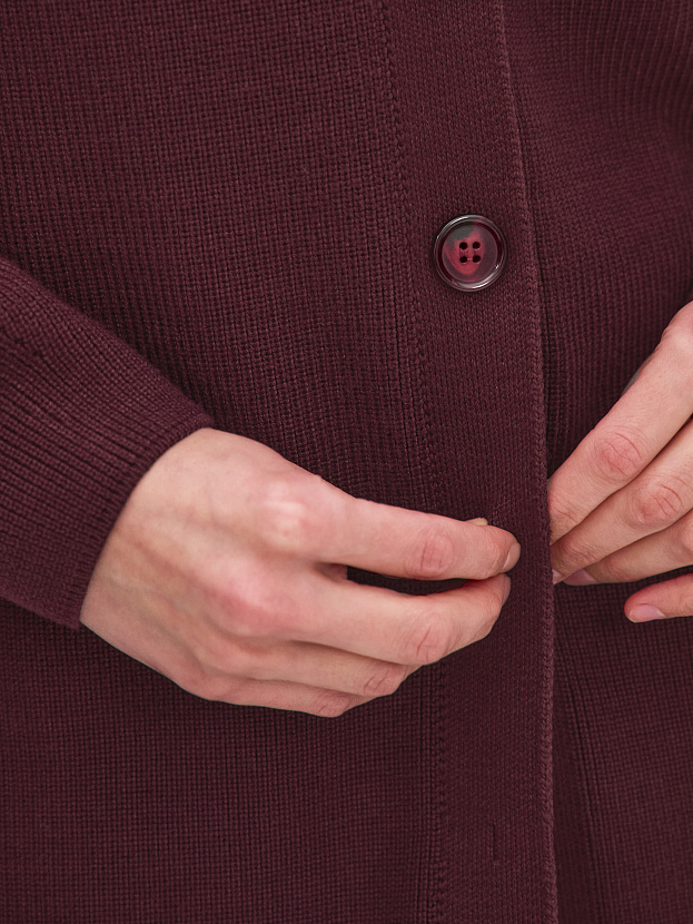 Родос кардиган трикотажный (бургунди, 44-46)