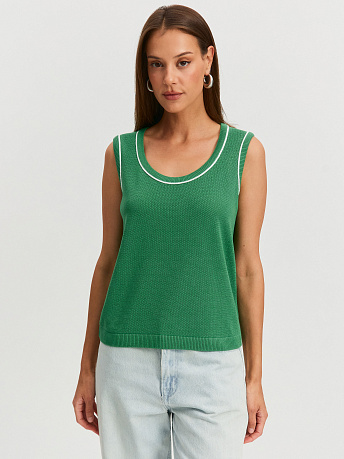 Майка из хлопка и вискозы Оливия