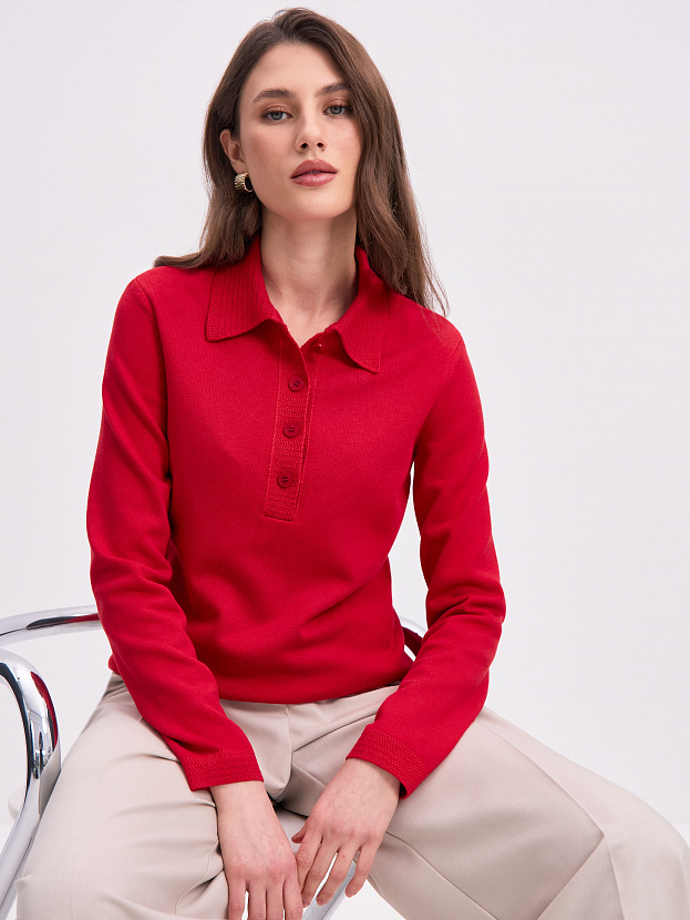 Фреско джемпер трикотажный (красный, 44-46)