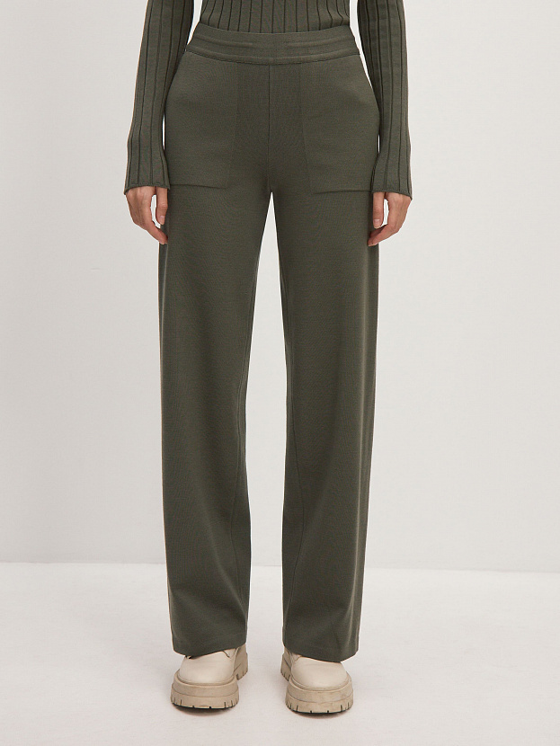 Фуджи брюки трикотажные (хаки, 44-46/164-170)