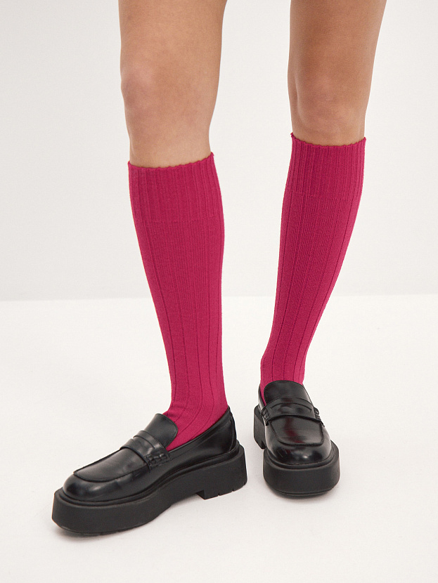 Гольфы трикотажные Степ (ярко-малиновый, 36-40)