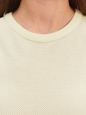 Майка с круглым вырезом из хлопка и вискозы Эмма