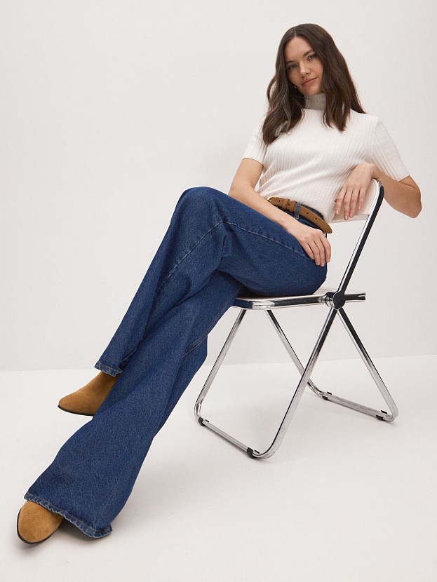 Дайси водолазка трикотажная (белый, 44-46)