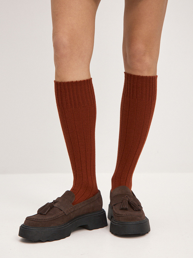 Гольфы трикотажные Степ (терракотовый, 36-40)