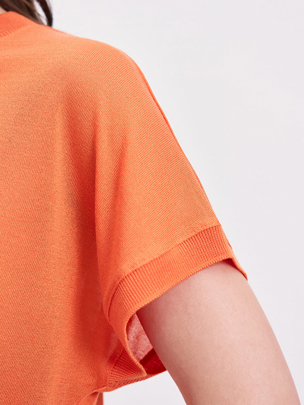 Мика джемпер (футболка) трикотажный (оранжевый, One size (44-52))