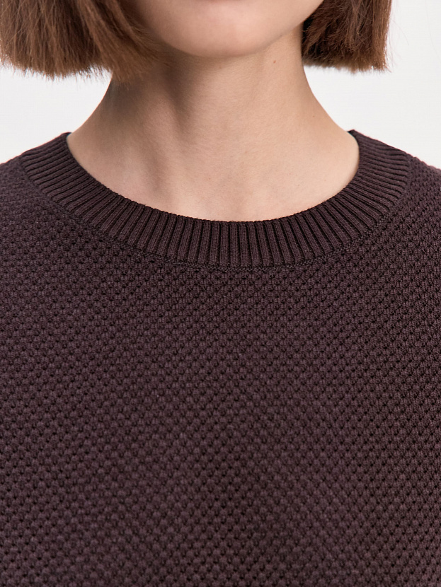 Элмонд джемпер (футболка) трикотажный (т. коричневый, 44-46)