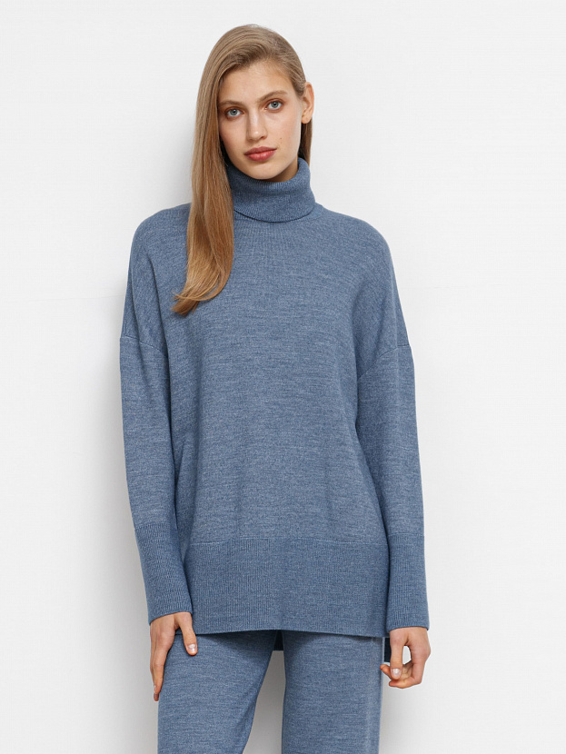 Сатурн джемпер трикотажный (джинсовый меланж, 44-46)