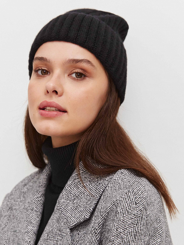 Лайт2 шапка трикотажная (черный, 56-58)