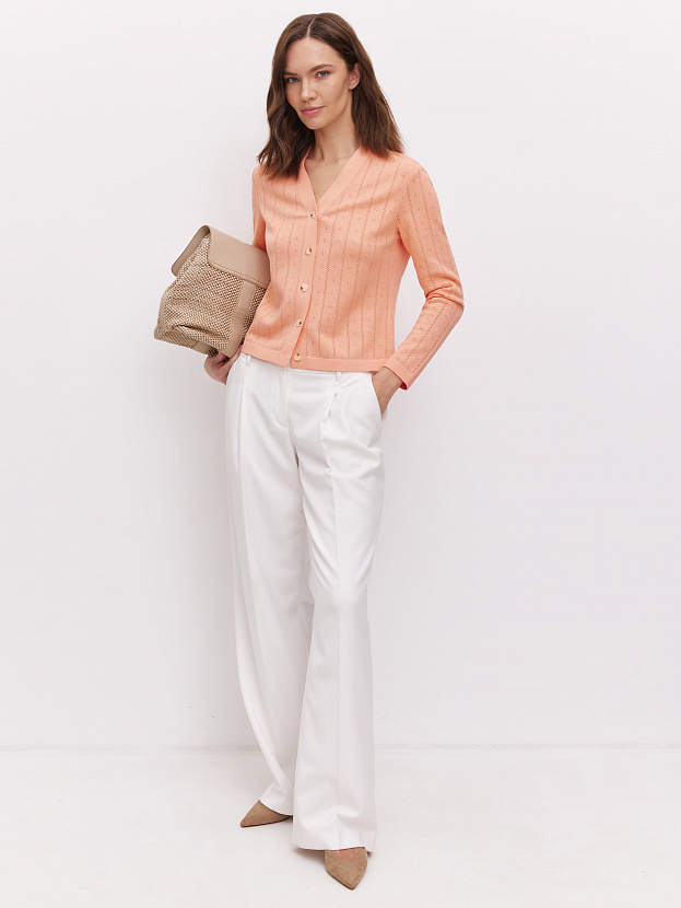 Джеси кардиган трикотажный (лососевый, 46)