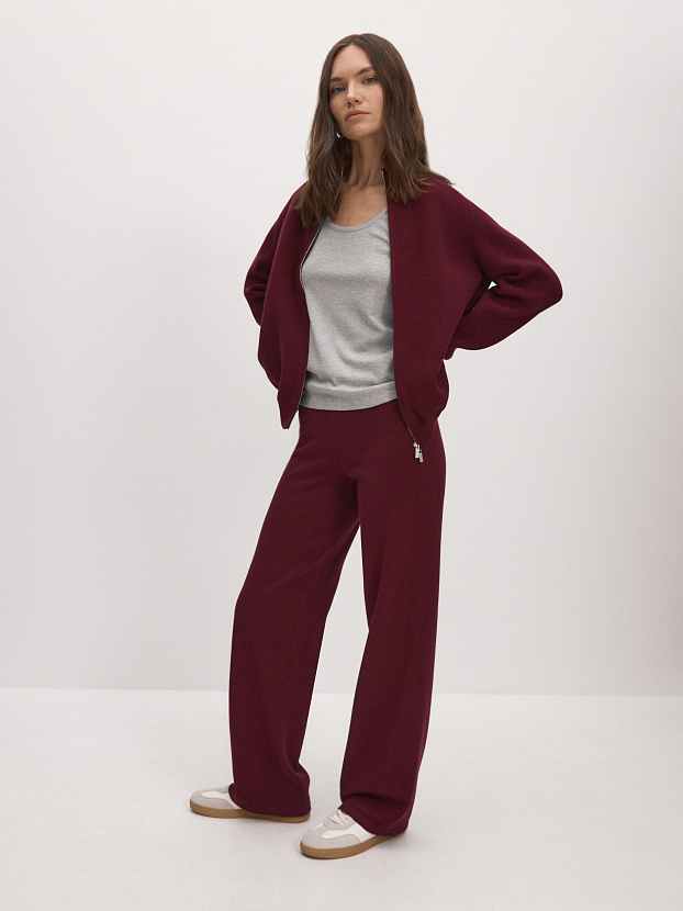 Денвер джемпер (бомбер) трикотажный (бордо, 44-46)