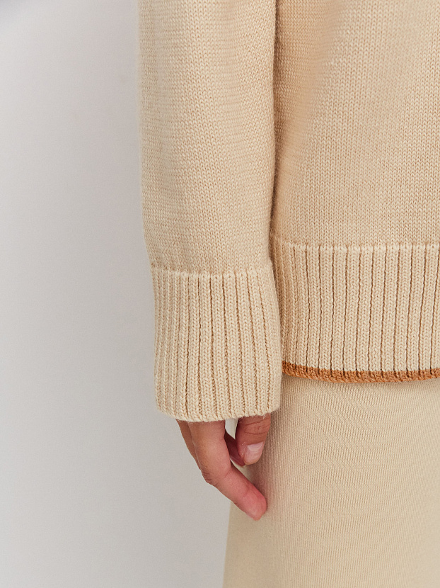 Кураж джемпер трикотажный (кремовый, 44-46)