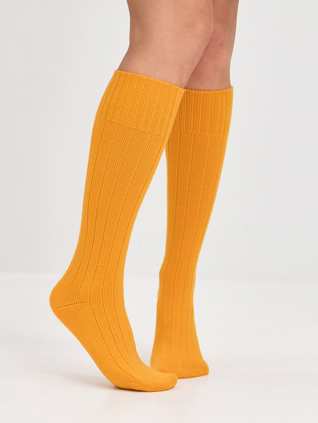 Гольфы трикотажные Степ (канарейка, 36-40)