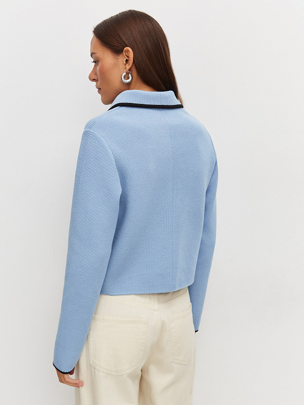 Элира жакет трикотажный (голубой, 44-46)