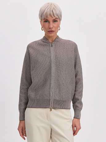 Бомбер из хлопка с пайетками Рио