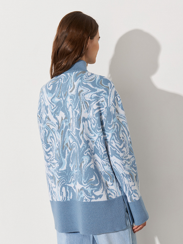 Грация джемпер трикотажный (серо-голубой, 44-46)