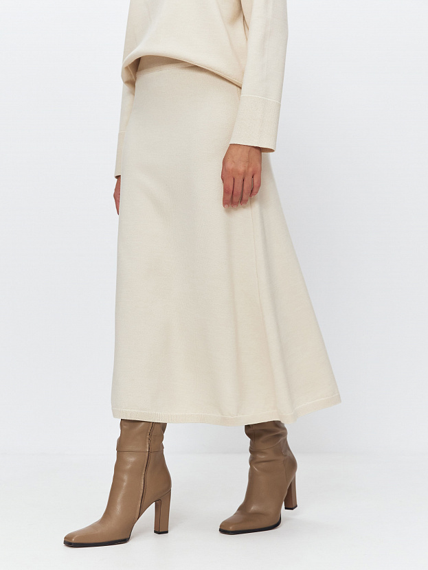 Мисти юбка трикотажная (кремовый, 44-46)