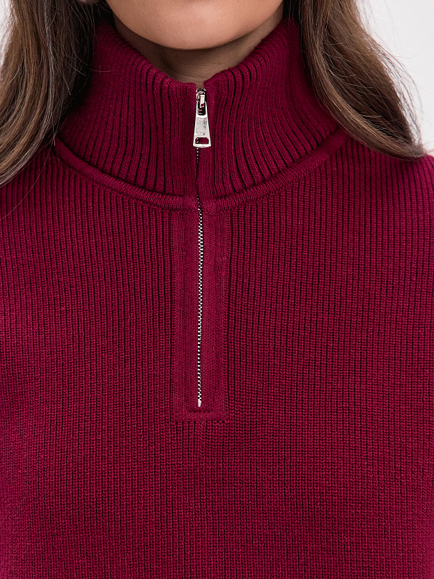 Авилон джемпер трикотажный (вишневый, 44-46)