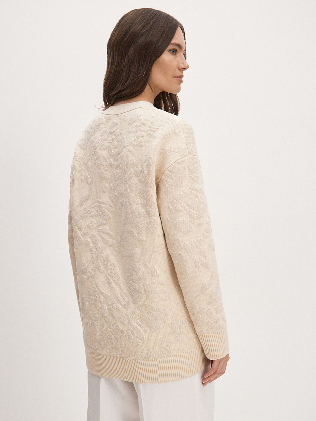 Орли кардиган трикотажный (кремовый, 44-46)