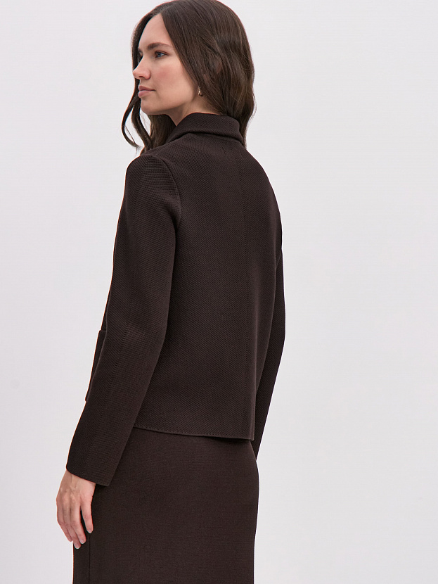 Милена жакет трикотажный (темно-коричневый, 44-46)