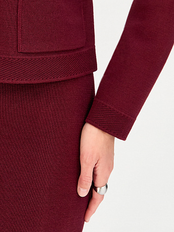 Жакет из хлопка и вискозы укороченный Ницца