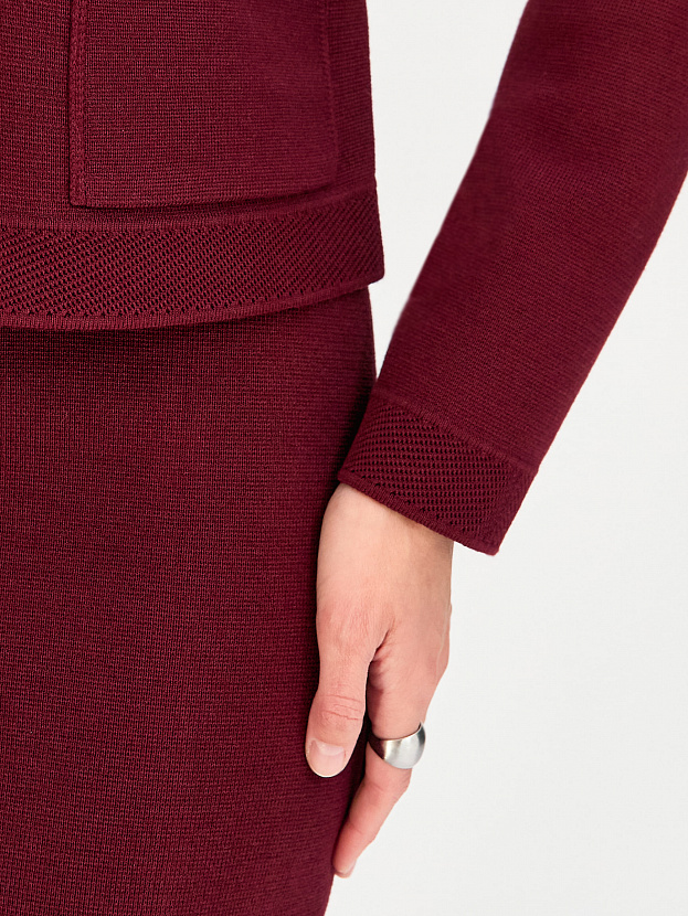 Ницца жакет трикотажный (бордо, 46)