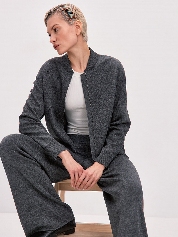 Нейс джемпер (бомбер) трикотажный (маренго, 44-46)