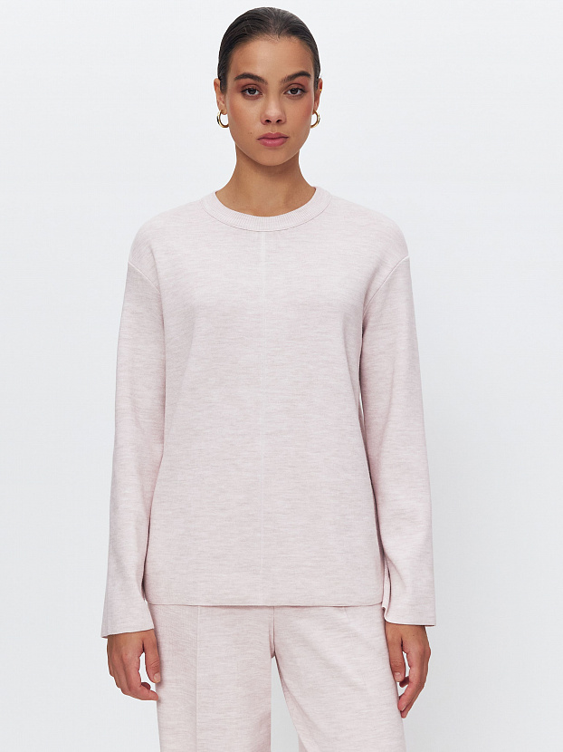 Меридиан джемпер трикотажный (бледно-розовый, 44-46)